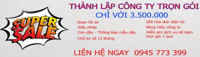 THÀNH LẬP CÔNG TY TRỌN GÓI SIÊU KHUYẾN MÃI